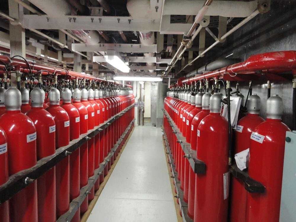 Co2 fire suppression system installation